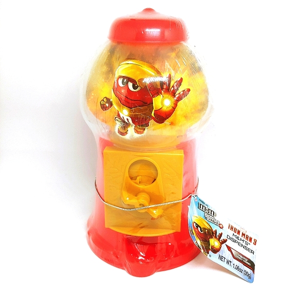 NEW M&M'S ® IRON MAN 3 CANDY DISPENSER Color Red